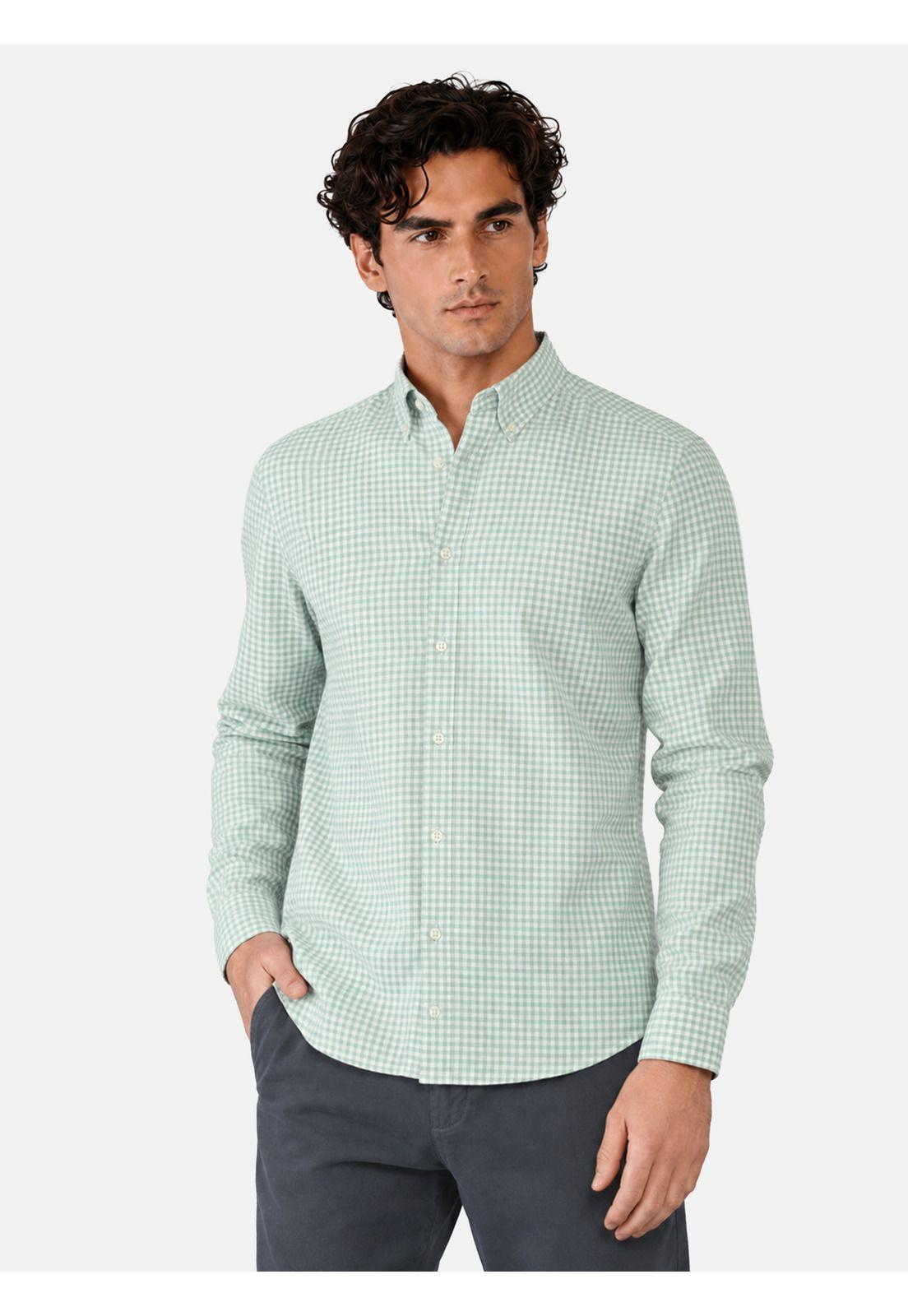 Camisa Oxford Spandex Regular Fit Verde Arrow CM34006VE-0