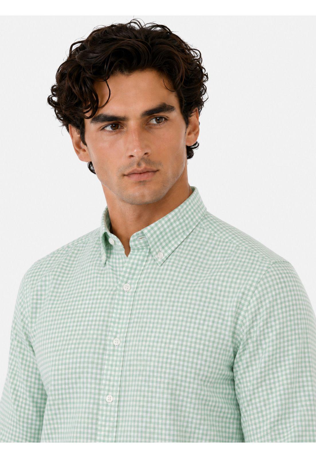 Camisa Oxford Spandex Regular Fit Verde Arrow CM34006VE-2