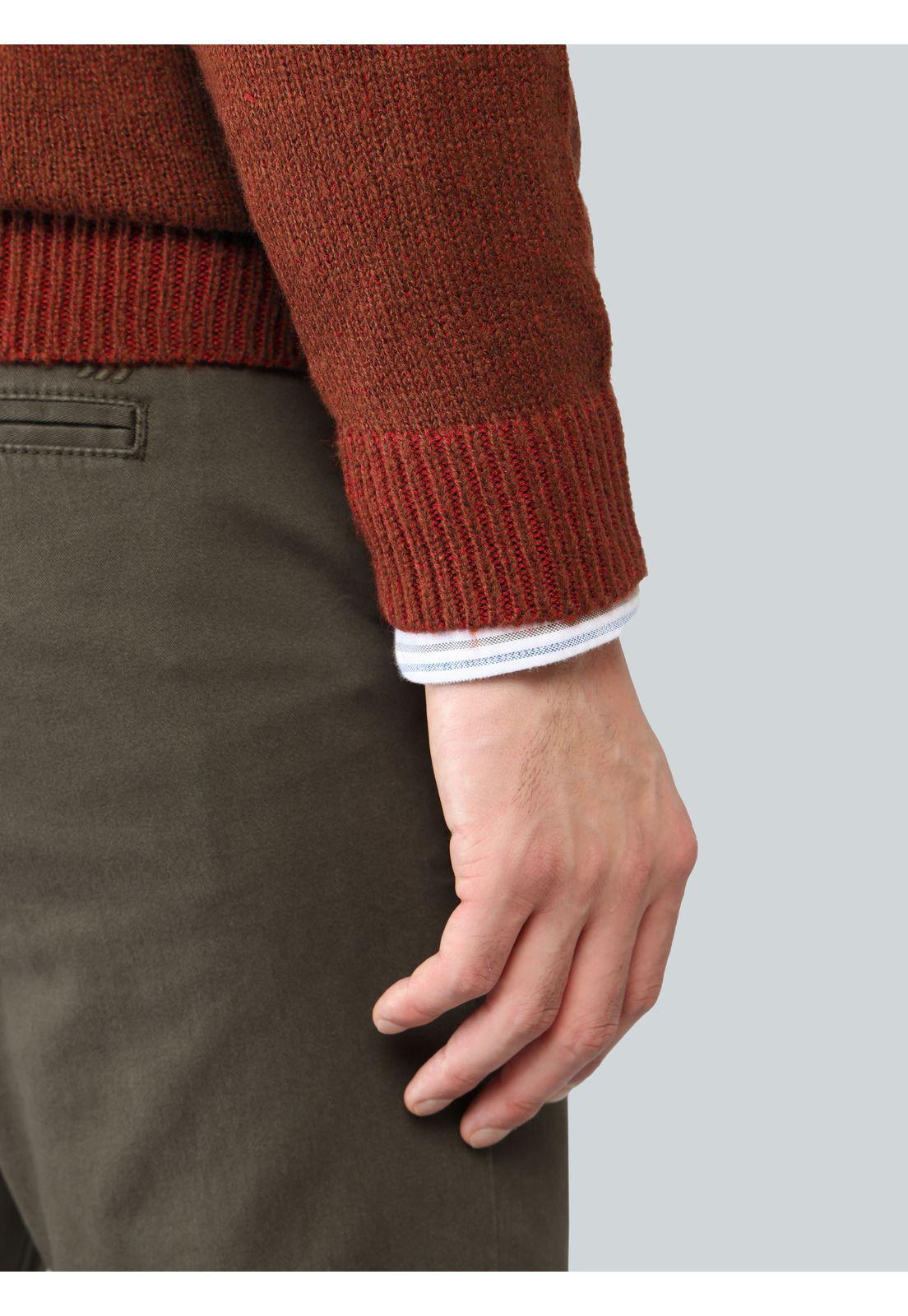 Sweater Cuello Redondo Regular Fit Terracota Arrow SW33099TE-4