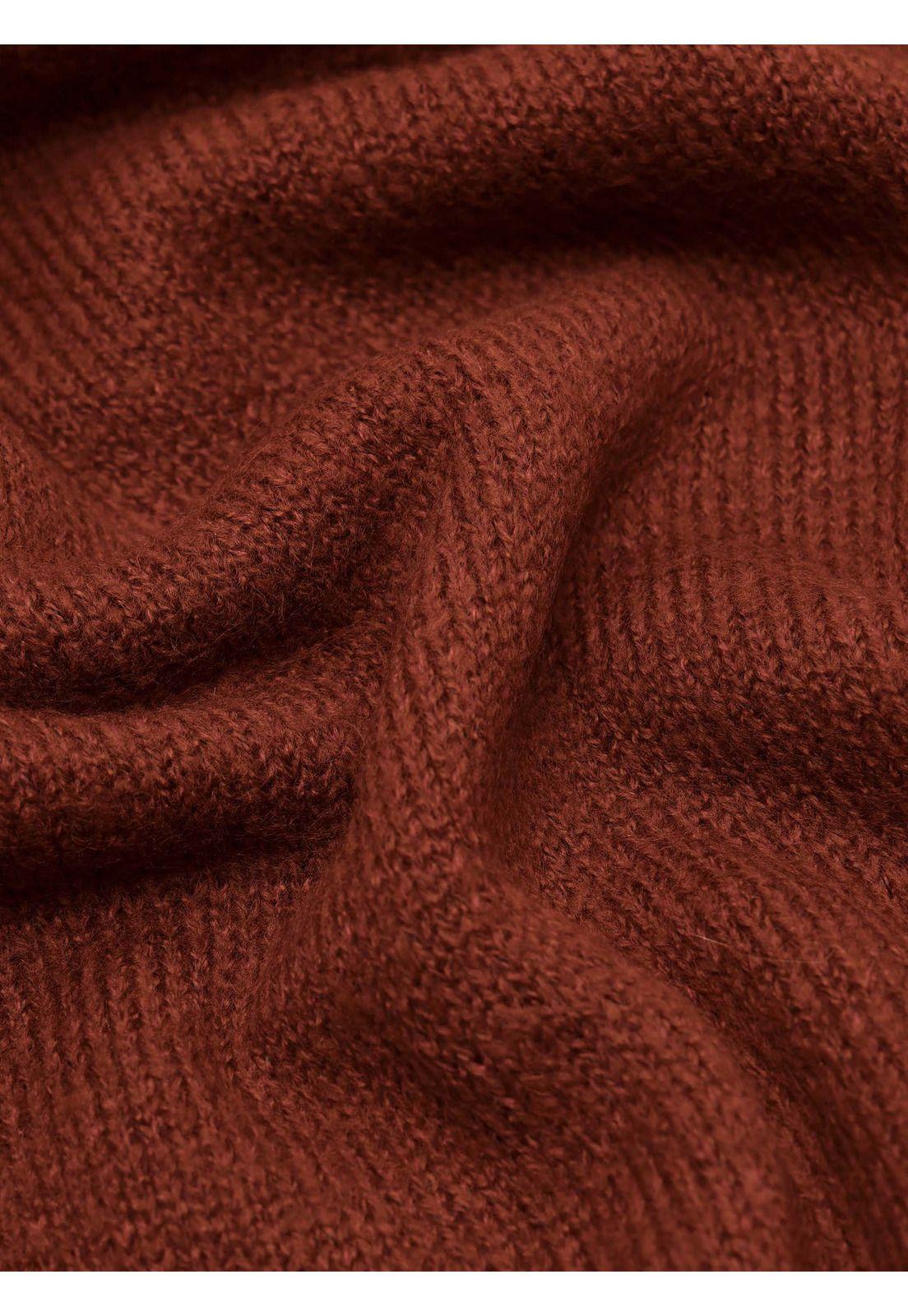 Sweater Cuello Redondo Regular Fit Terracota Arrow SW33099TE-5