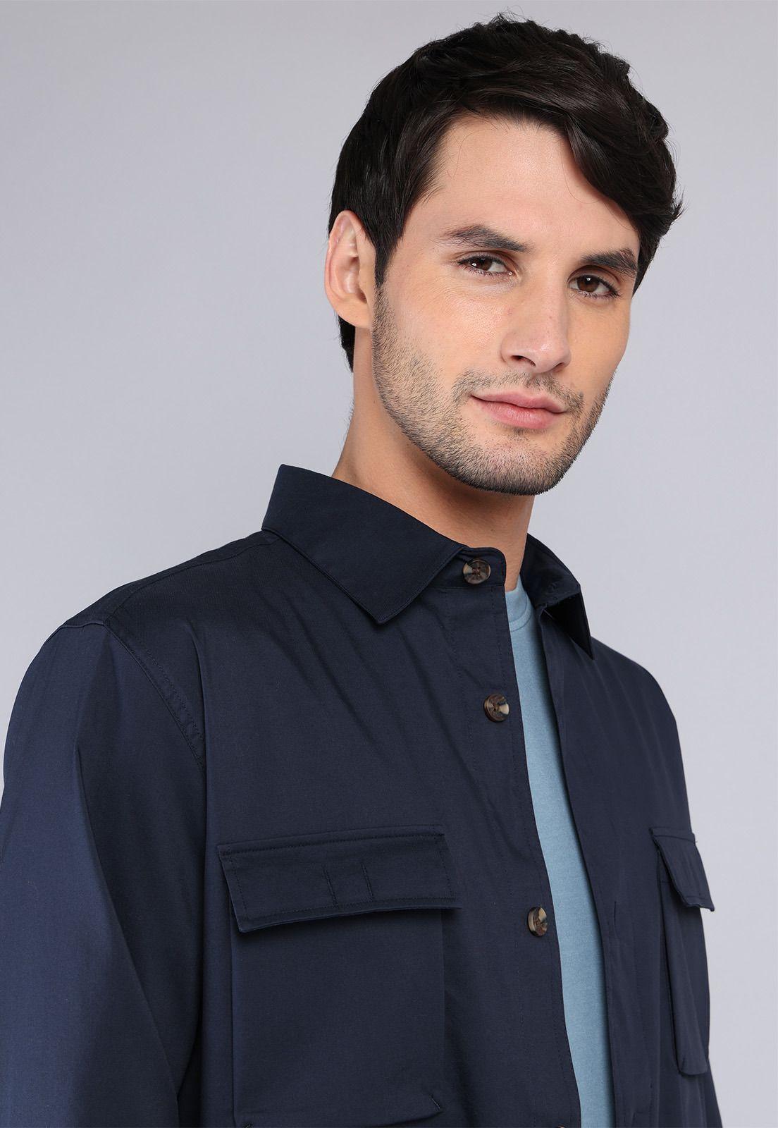 Camisa Lisa Overshirt Arrow-2