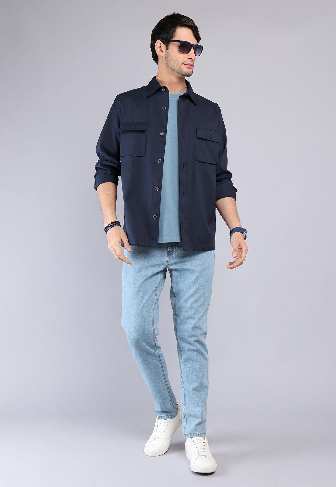 Camisa Lisa Overshirt Arrow-3