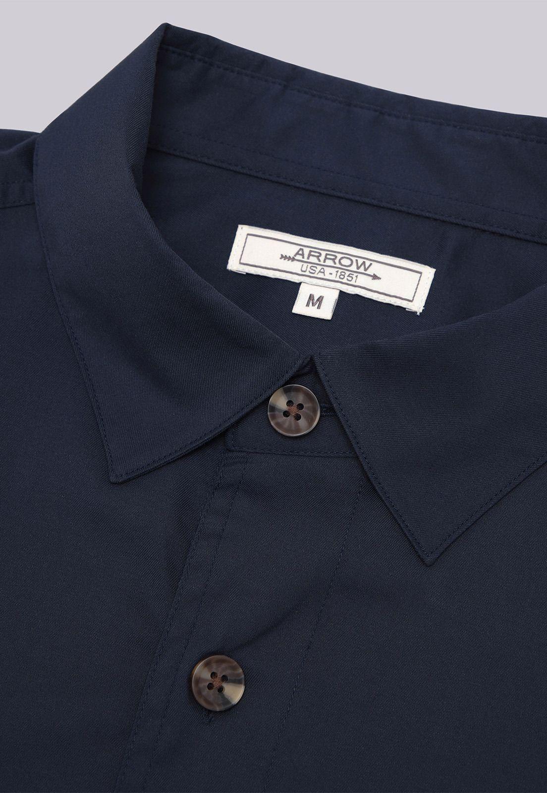 Camisa Lisa Overshirt Arrow-4