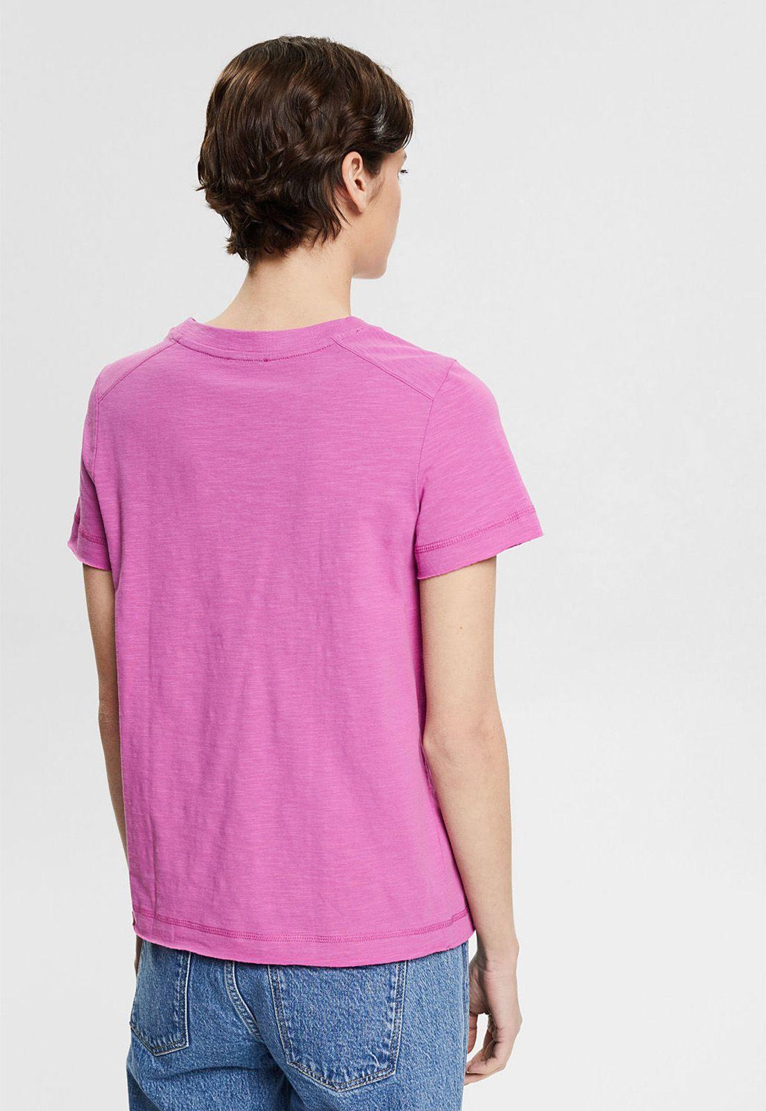 Polera De Algodón Ecológico Esprit Azul cielo-1