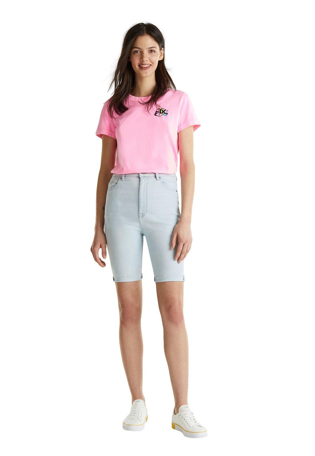 Bermuda jeans cintura alta-2