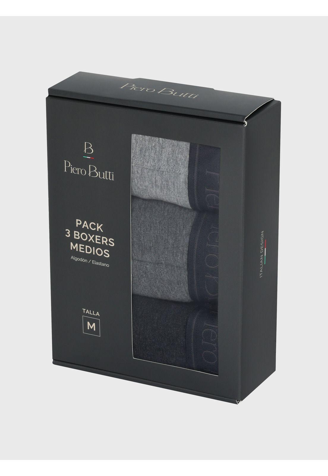 Boxer 3 Unidades Melange Multicolor Piero Butti PBBO311SU-4