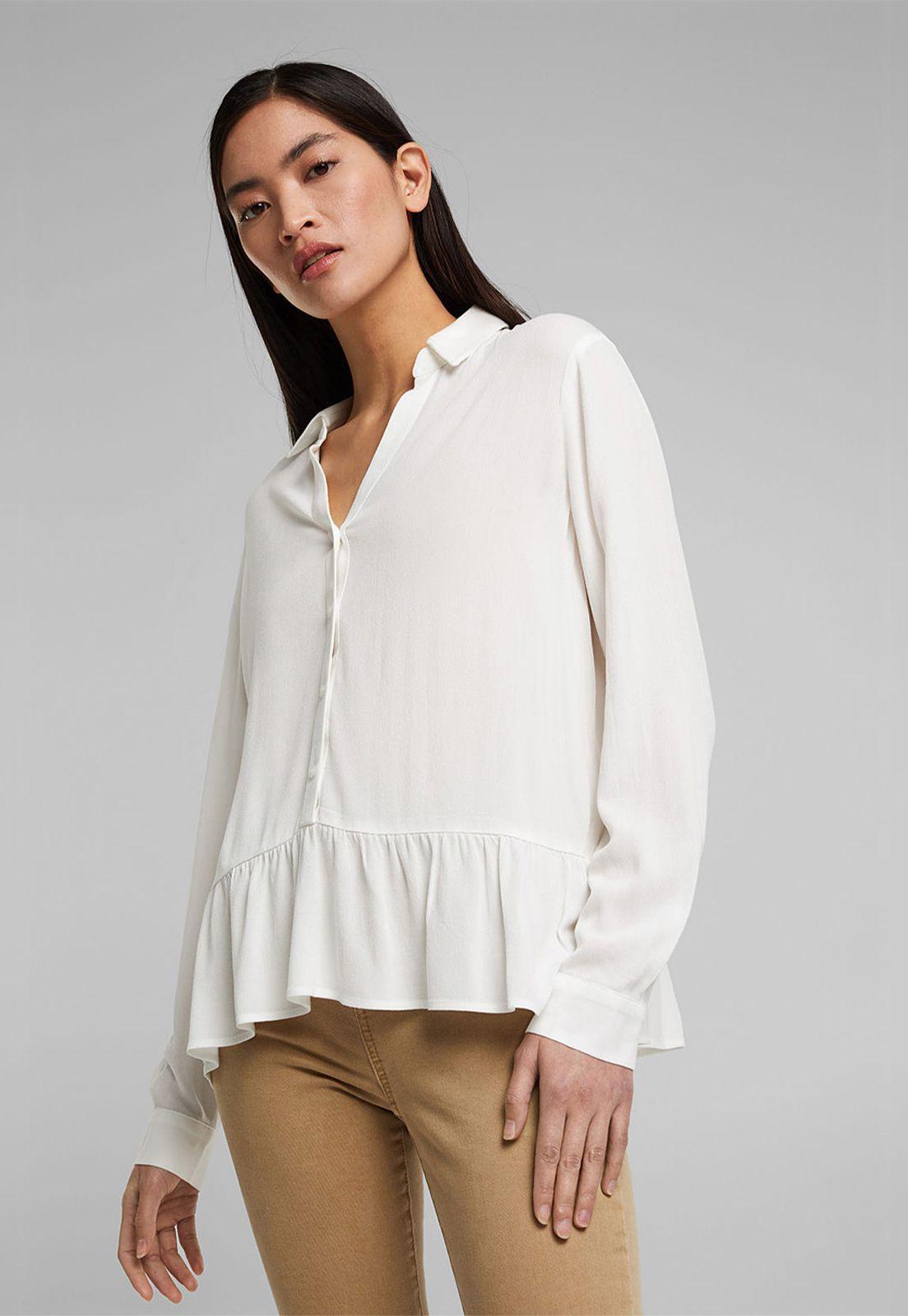 Blusa Mujer Manga Larga Lisa Esprit-0