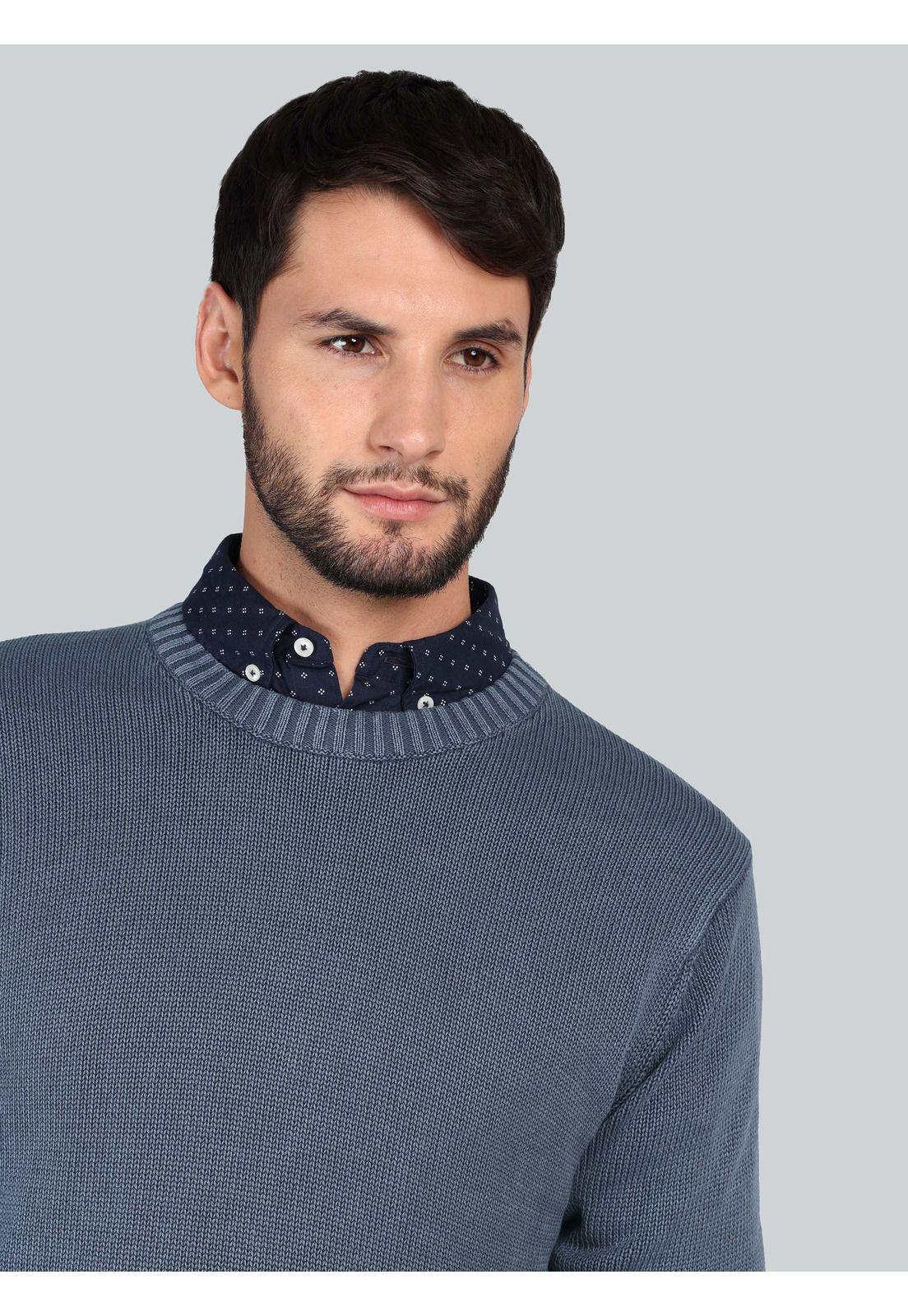 Sweater Stone Wash Regular Fit Denim Arrow SW33015DE-2