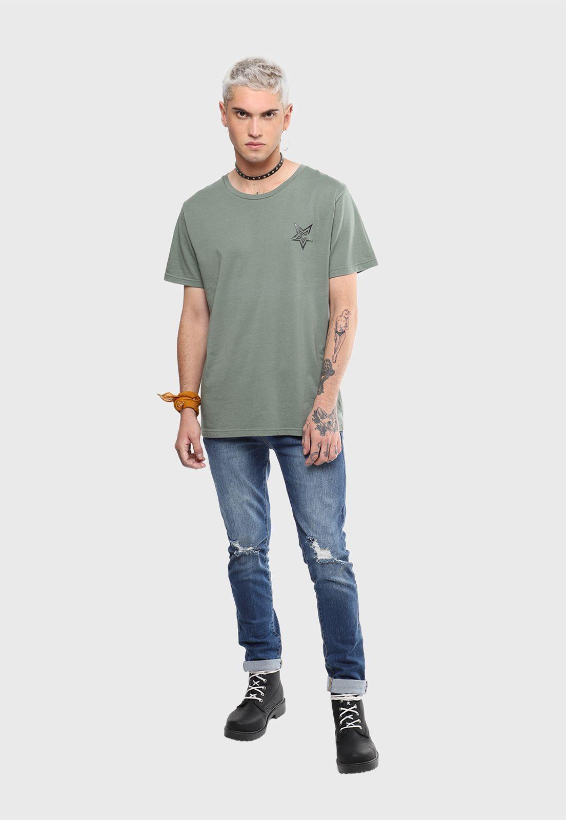 Polera Manga Corta Verde Soviet-3