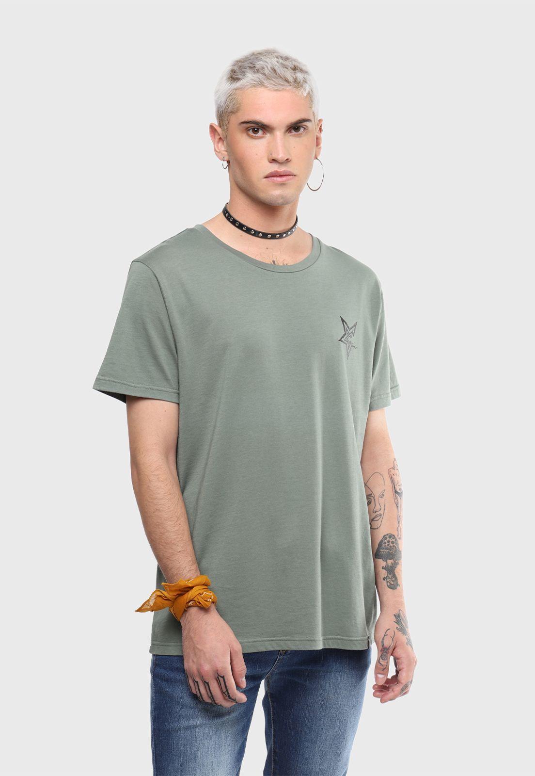 Polera Manga Corta Verde Soviet-0
