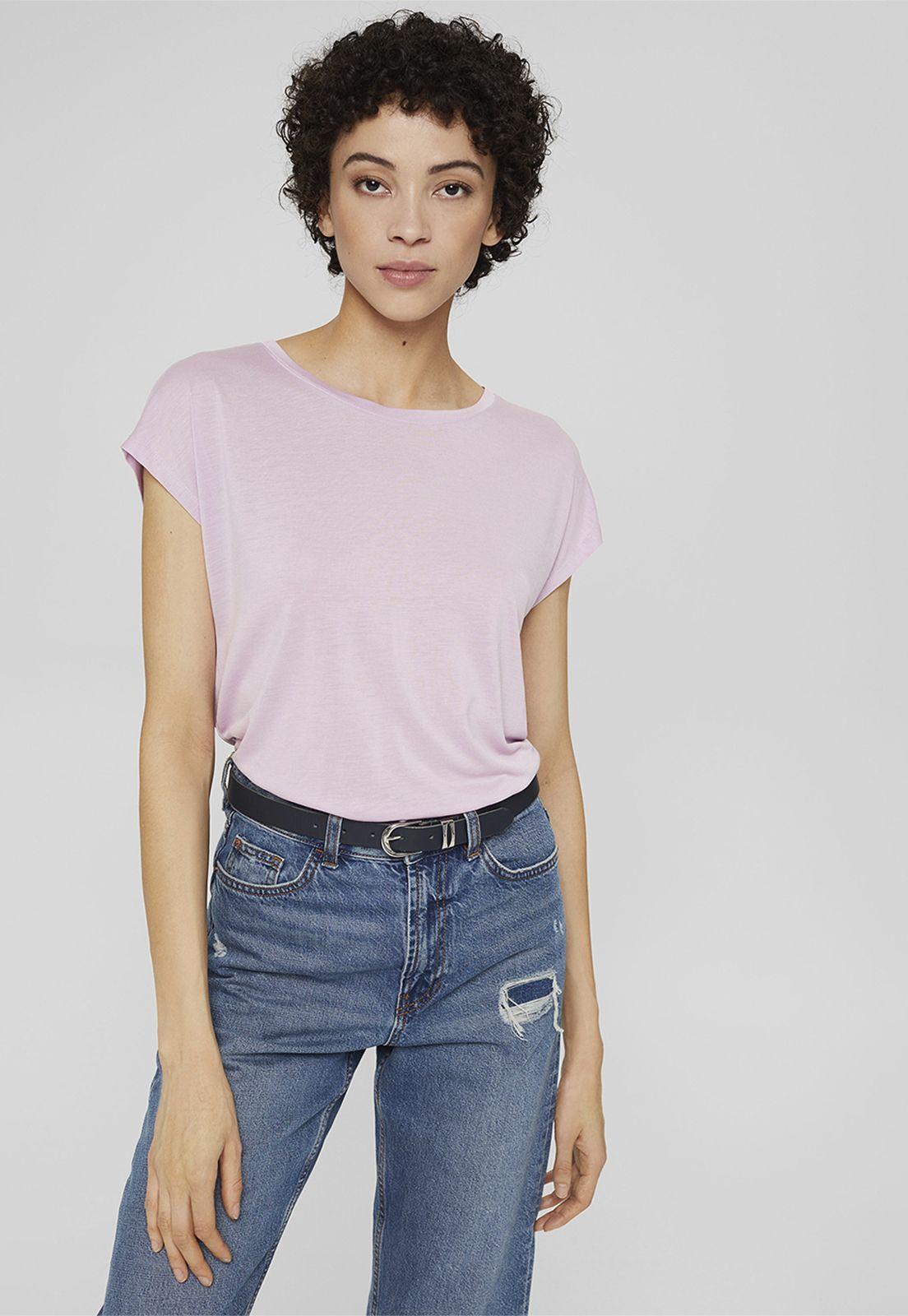 Polera Mujer Manga Corta Esprit Azul marino-0