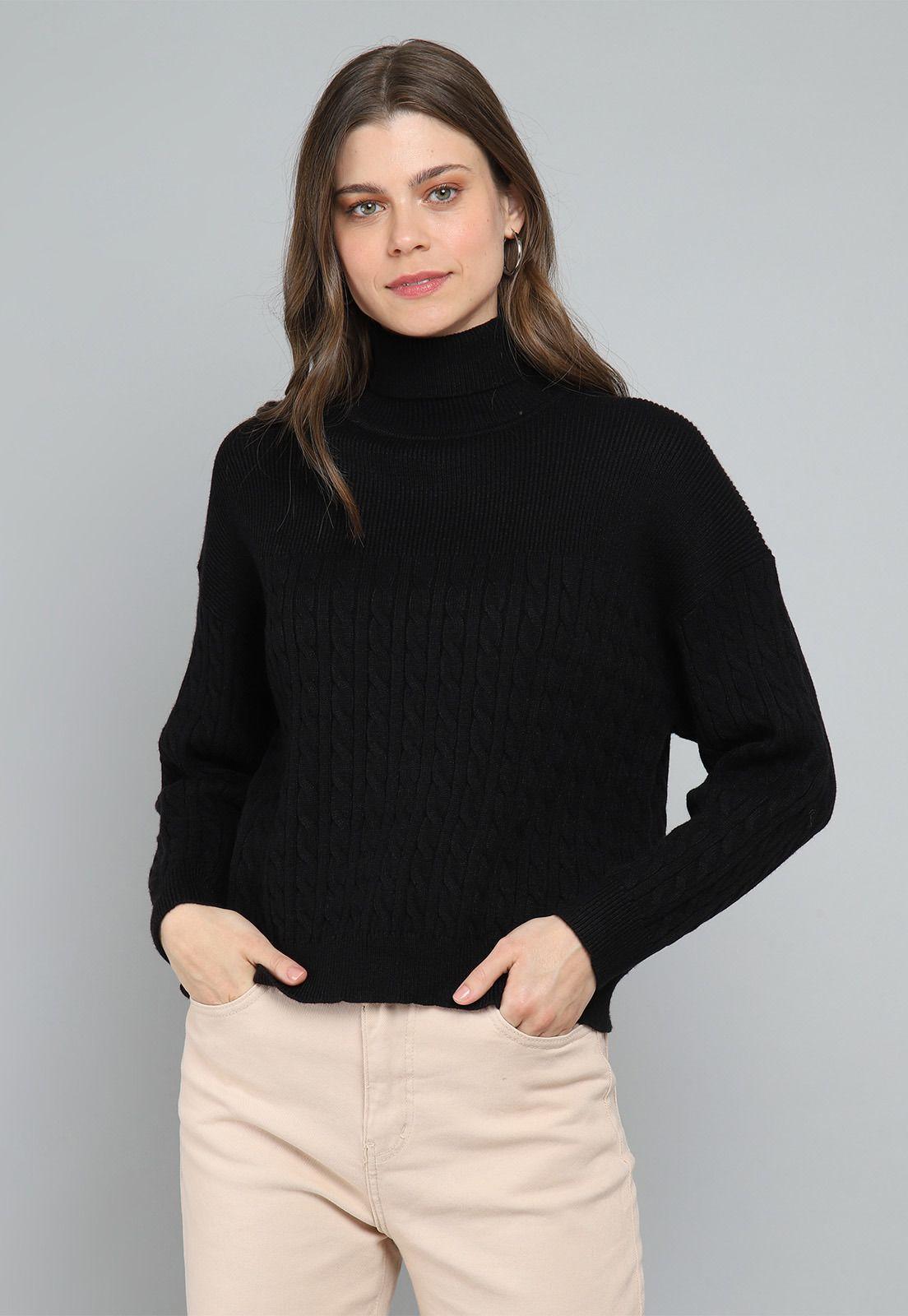 Sweater Multipunto Cuello Subido Mujer Esprit M008923-0