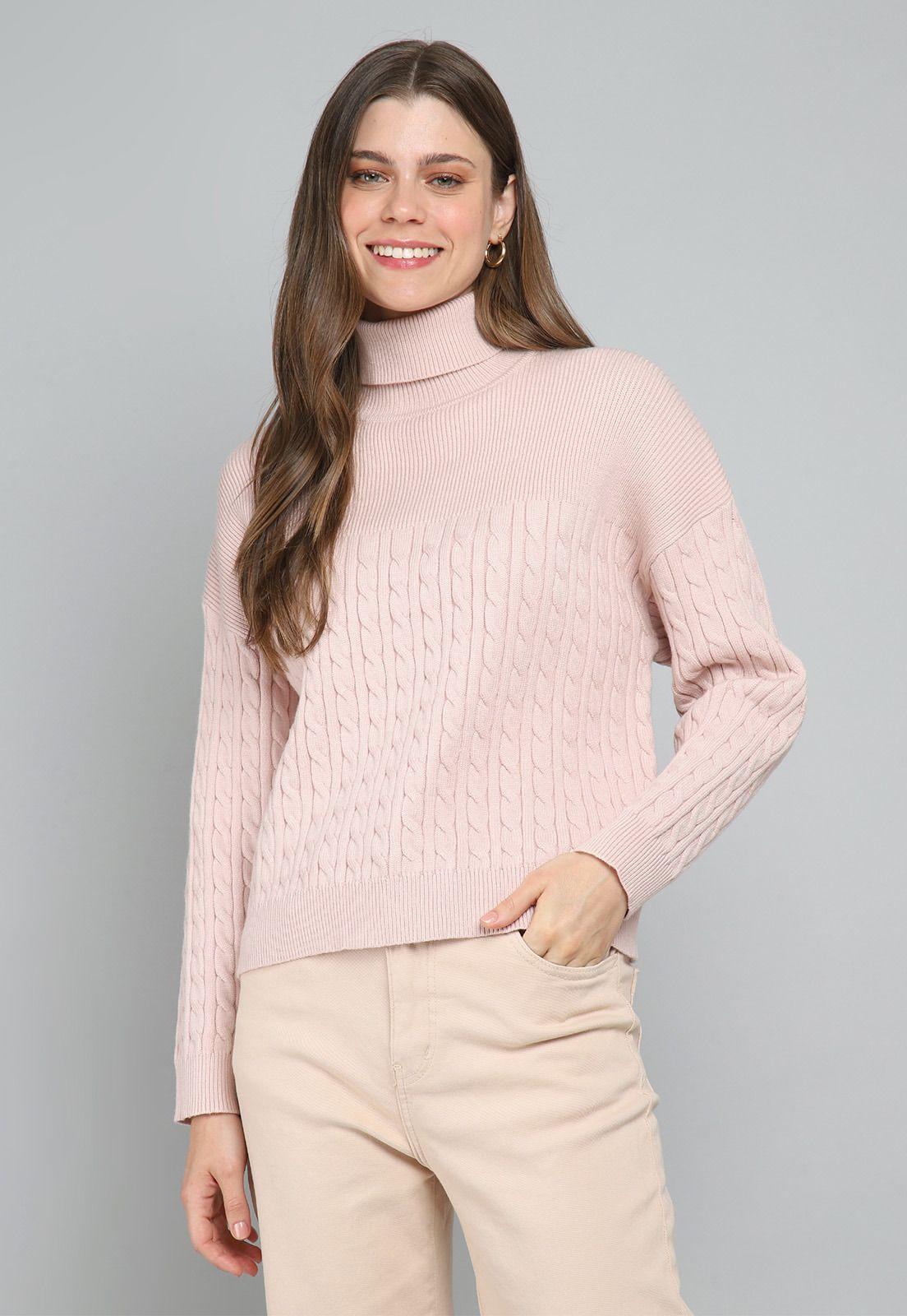 Sweater Multipunto Cuello Subido Mujer Esprit M008923-0