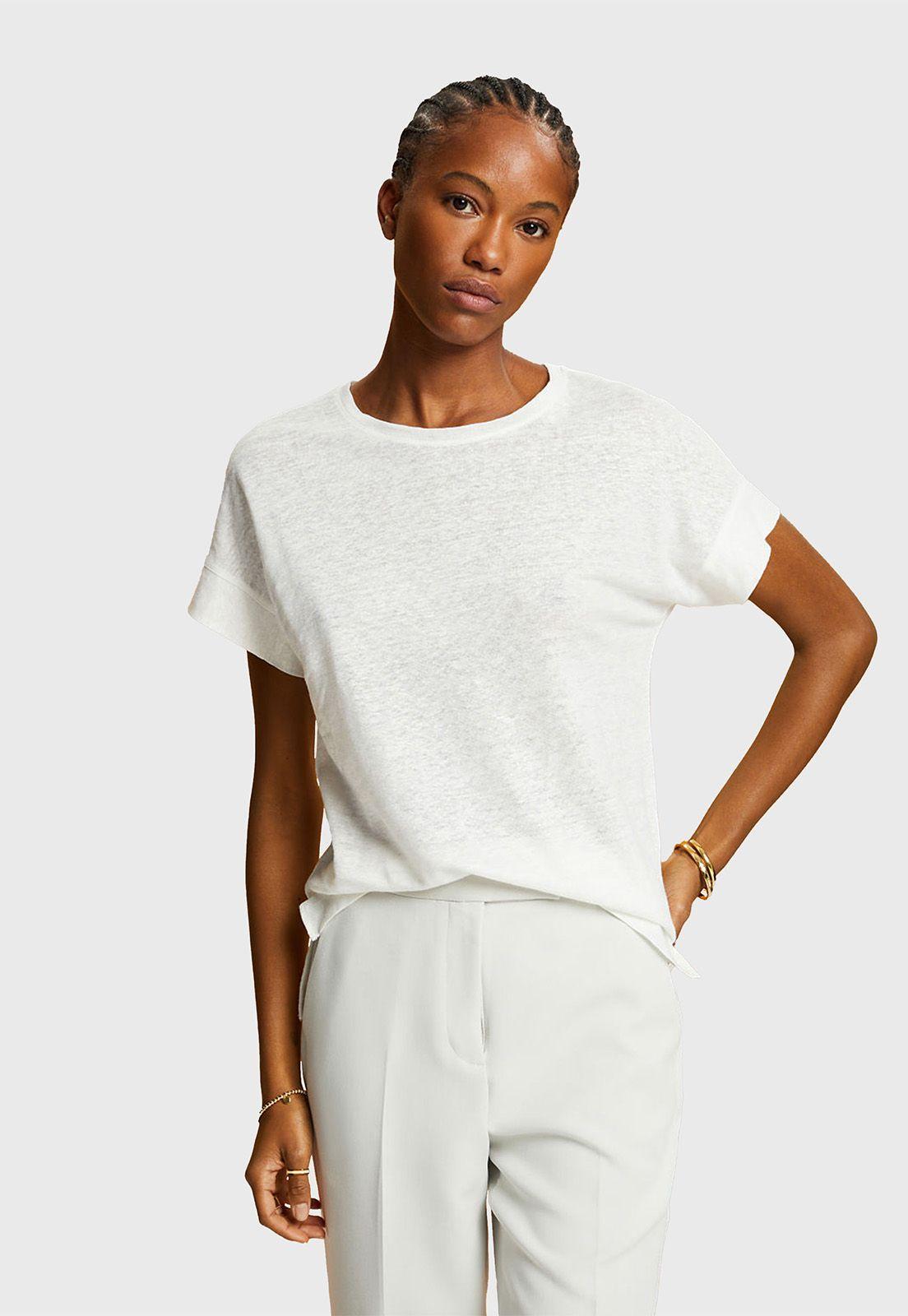 Polera De Lino Oversize Mujer Esprit 033EO1K302-0