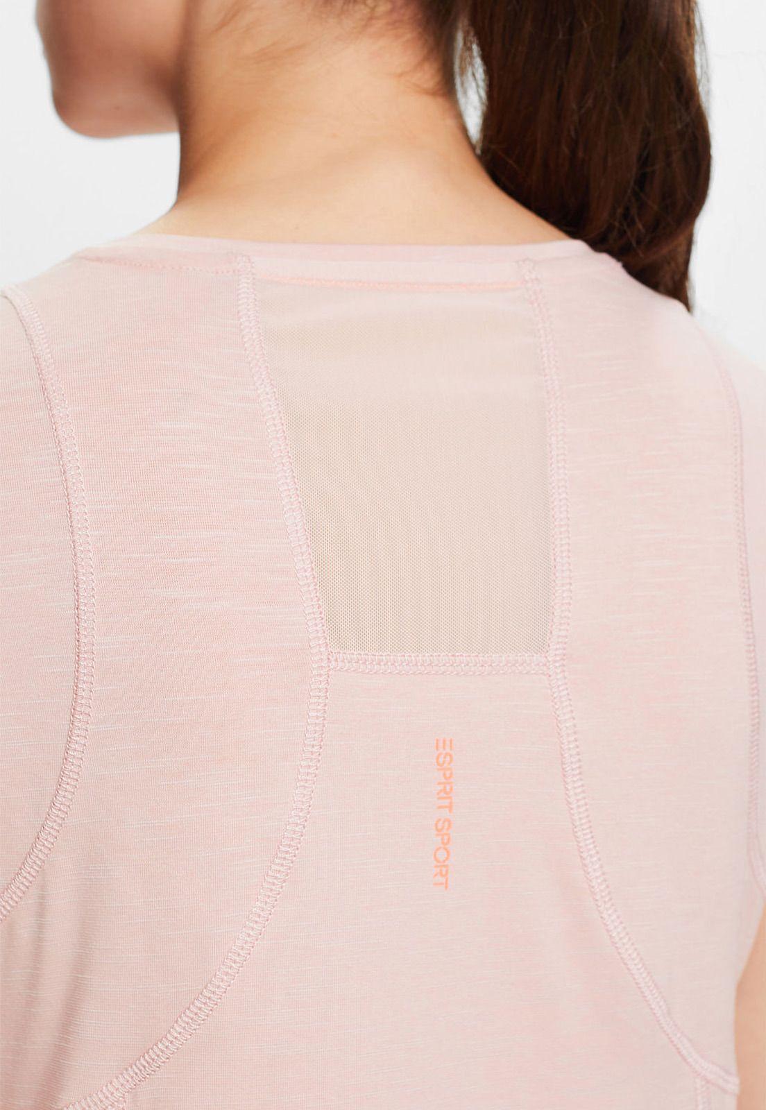 Polera Deportiva Manga Corta Escote Redondo Mujer Esprit Rosa pálido-2