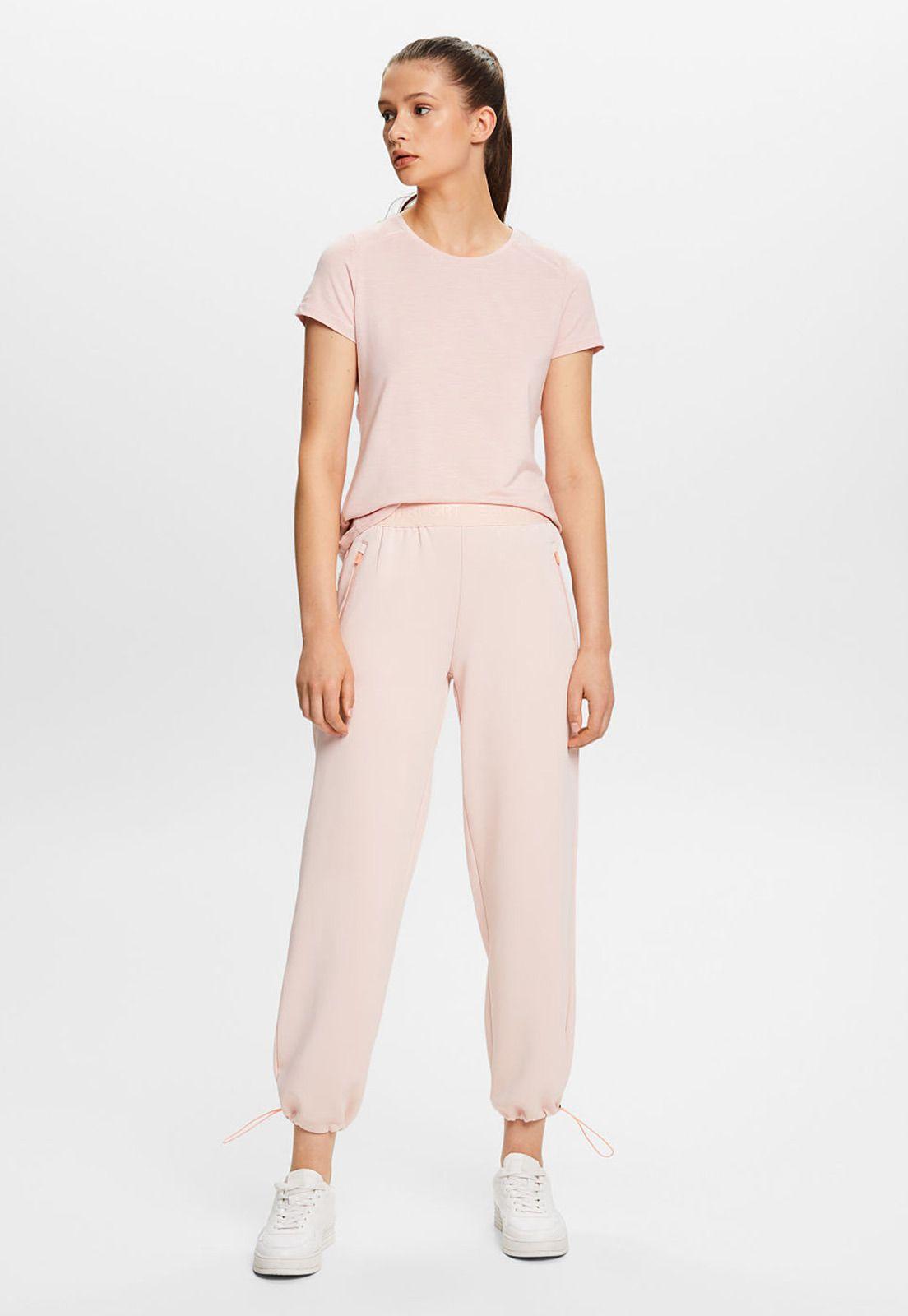 Polera Deportiva Manga Corta Escote Redondo Mujer Esprit Rosa pálido-3