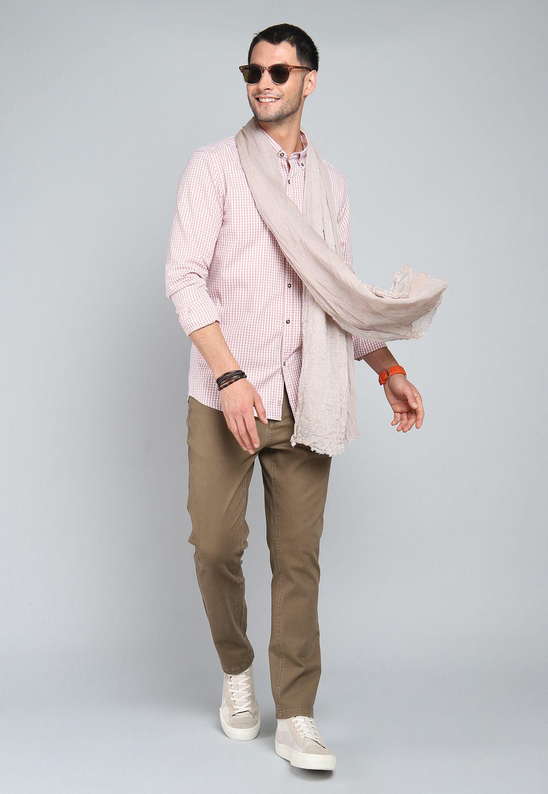 Camisa Cuadros Manga Larga Arrow CM31044RD-3