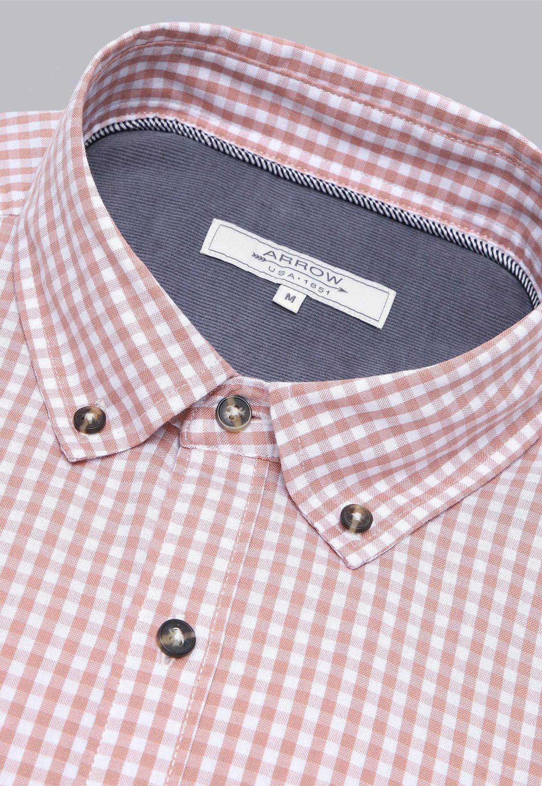 Camisa Cuadros Manga Larga Arrow CM31044RD-4