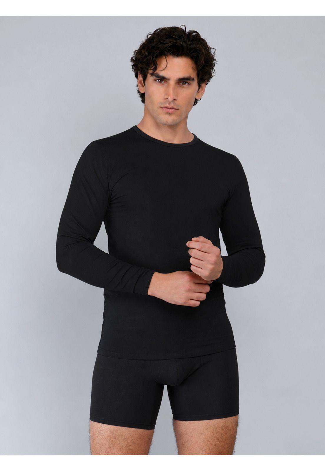 Camiseta Primera Capa Regular Fit Negro Arrow CT2310NE-0