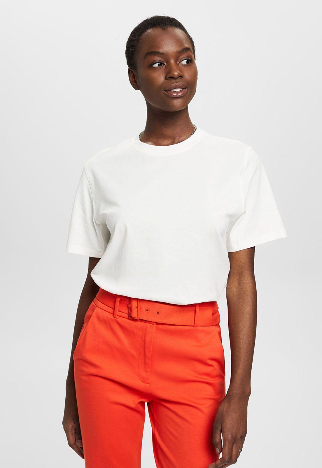 Polera Algodón Manga Corta Mujer Esprit 023EE1K318-0