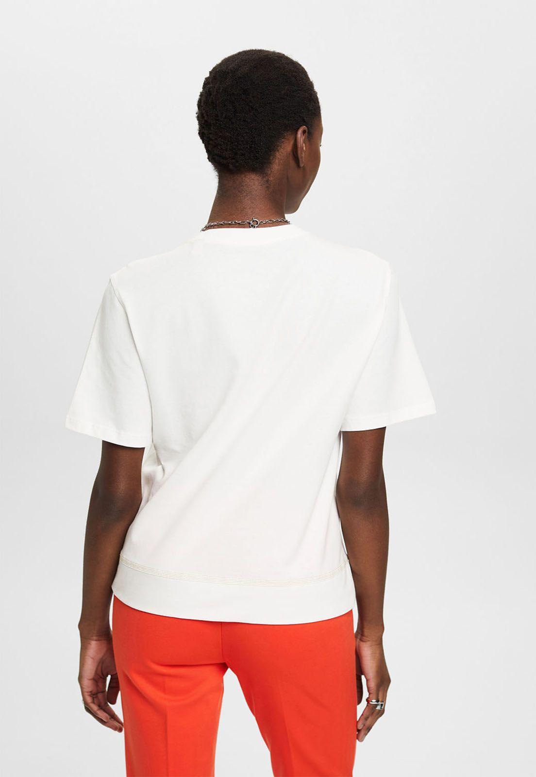 Polera Algodón Manga Corta Mujer Esprit 023EE1K318-1