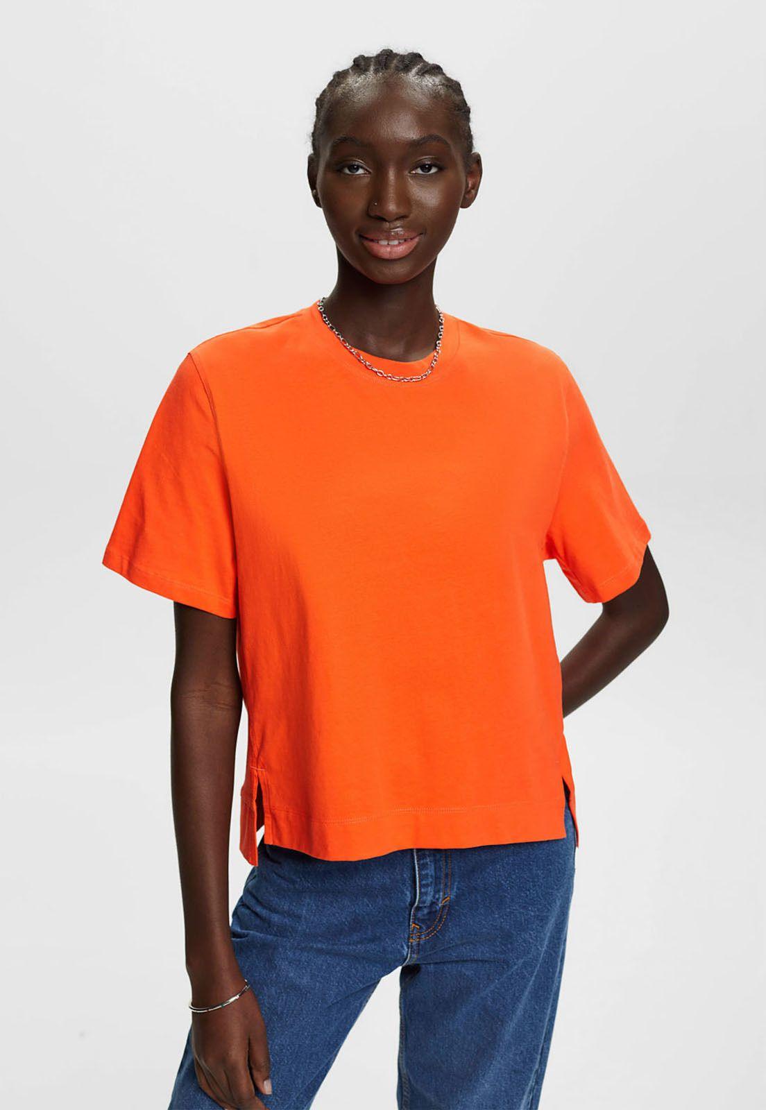 Polera Algodón Manga Corta Mujer Esprit 023EE1K318-0