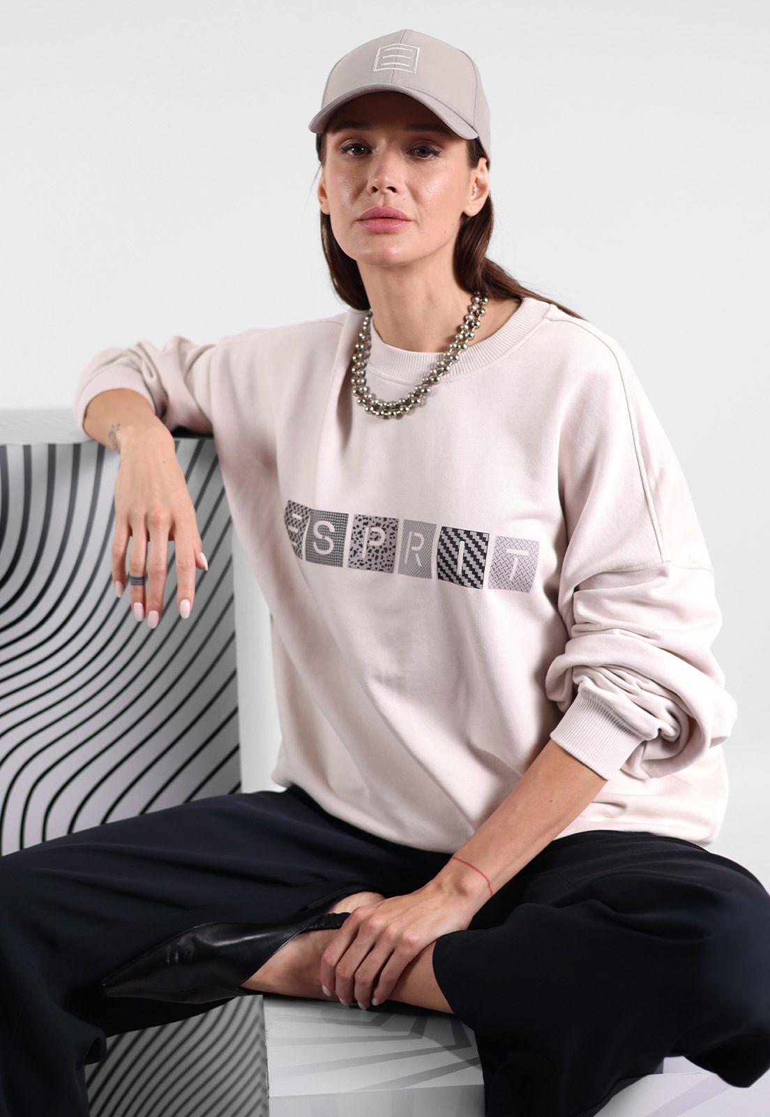 Polerón Con Cuello Redondo Mujer Esprit 024EE1J302-5
