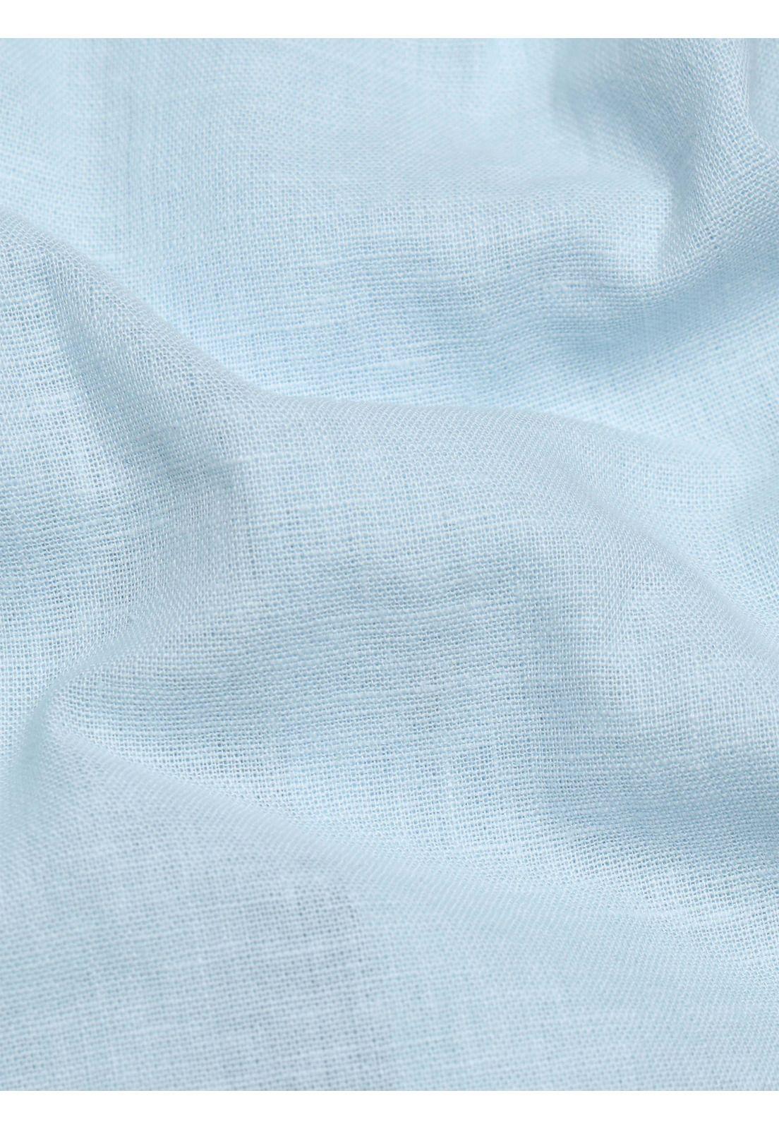 Camisa Lino Algodón Regular Fit Celeste Arrow CM34060CE-5