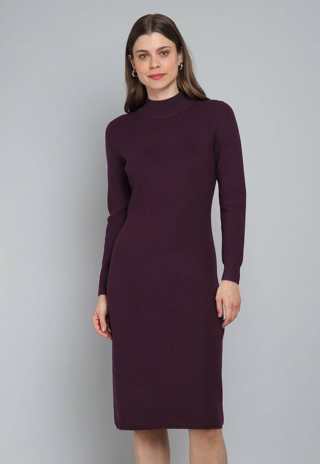 Vestido Tejido Acanalado Mujer Esprit A025146-0