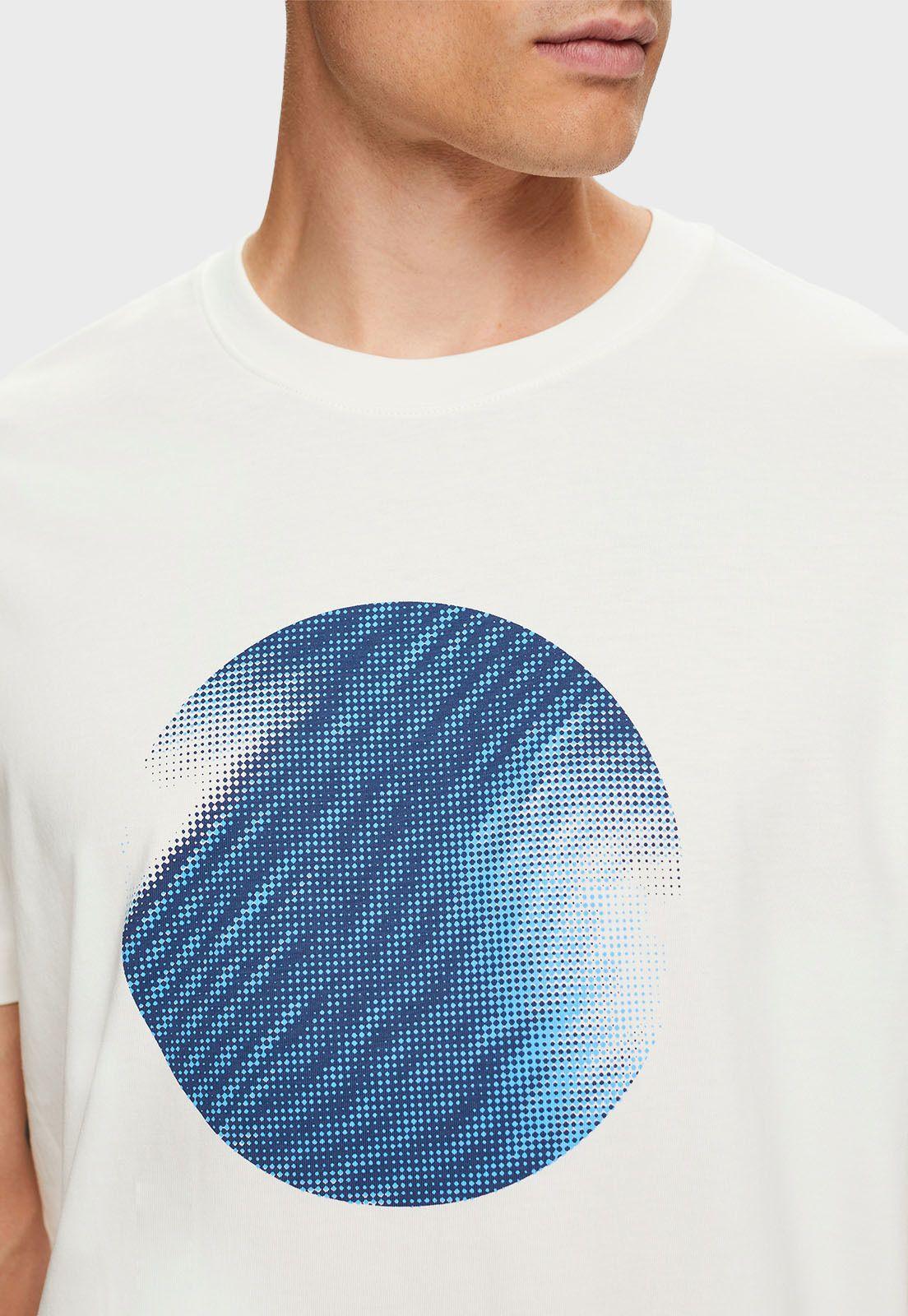 Polera Con Estampado Frontal Hombre Esprit-1