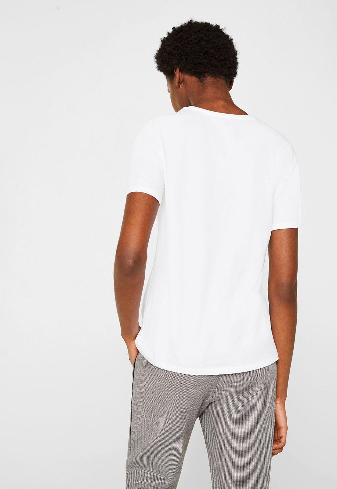 Polera Manga Corta Con Logo Esprit-2