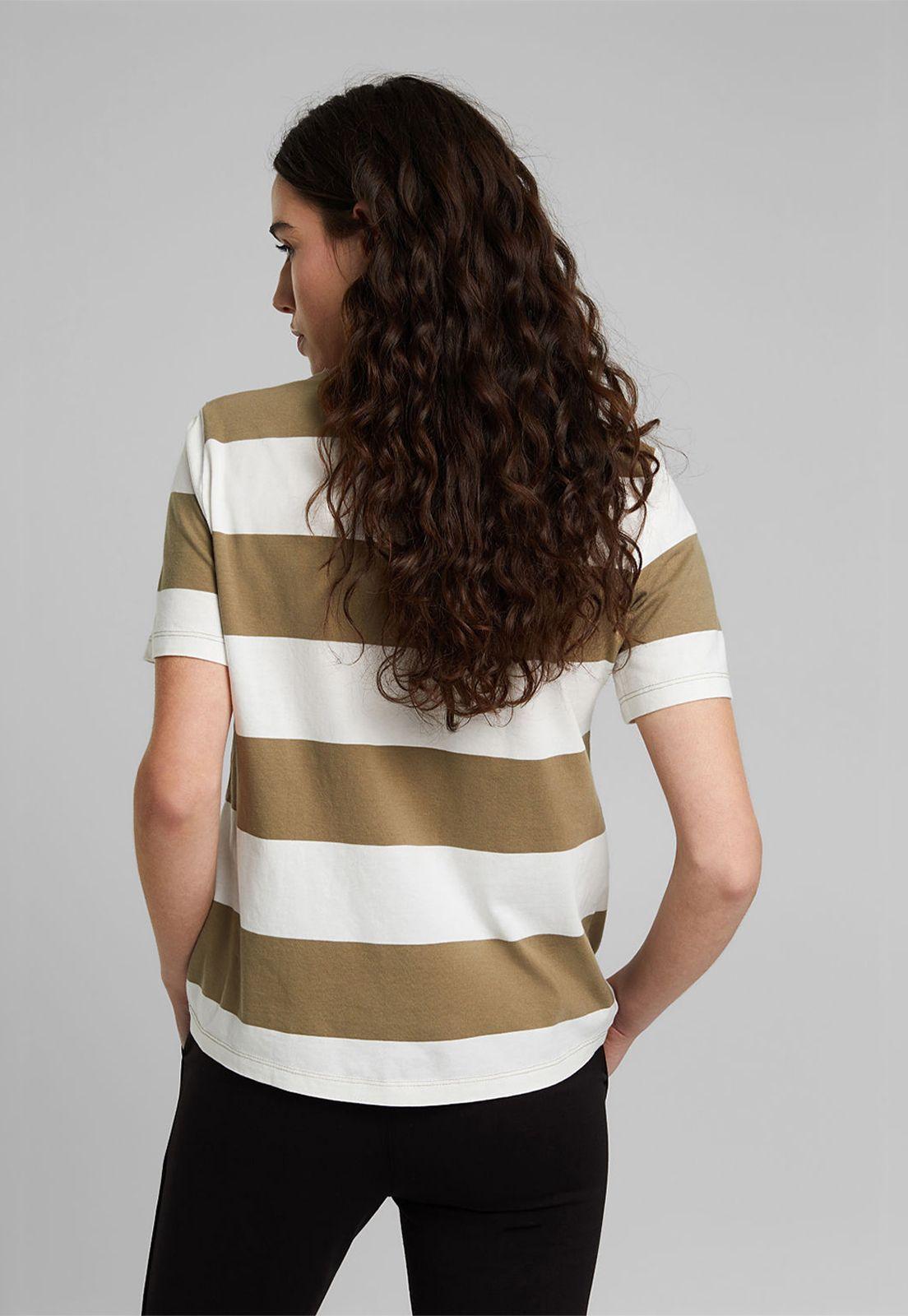 Polera Mujer Manga Corta A Rayas Esprit-1