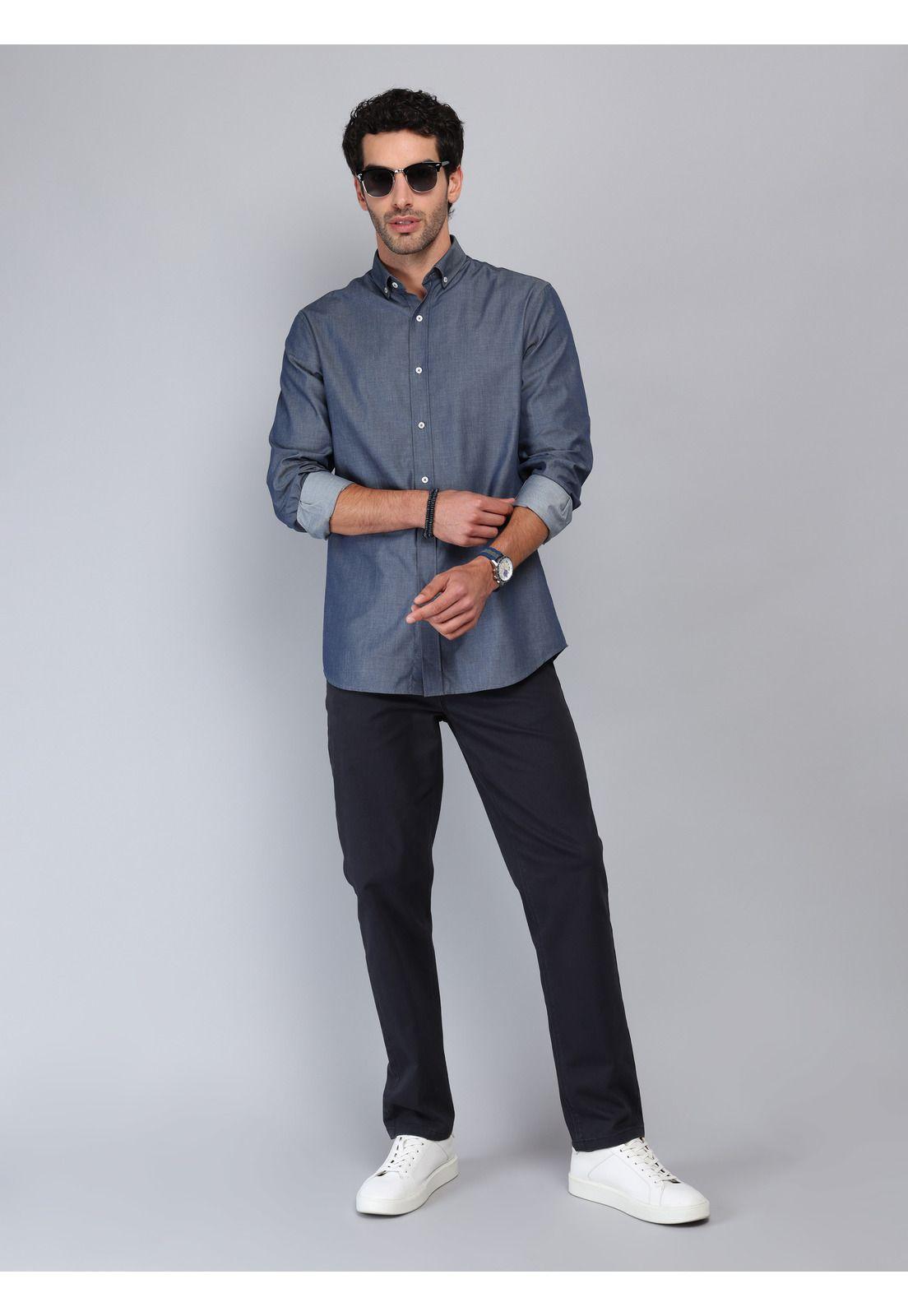 Camisa Denim Tailored Fit Azul marino Piero Butti PBCIF08NB-3