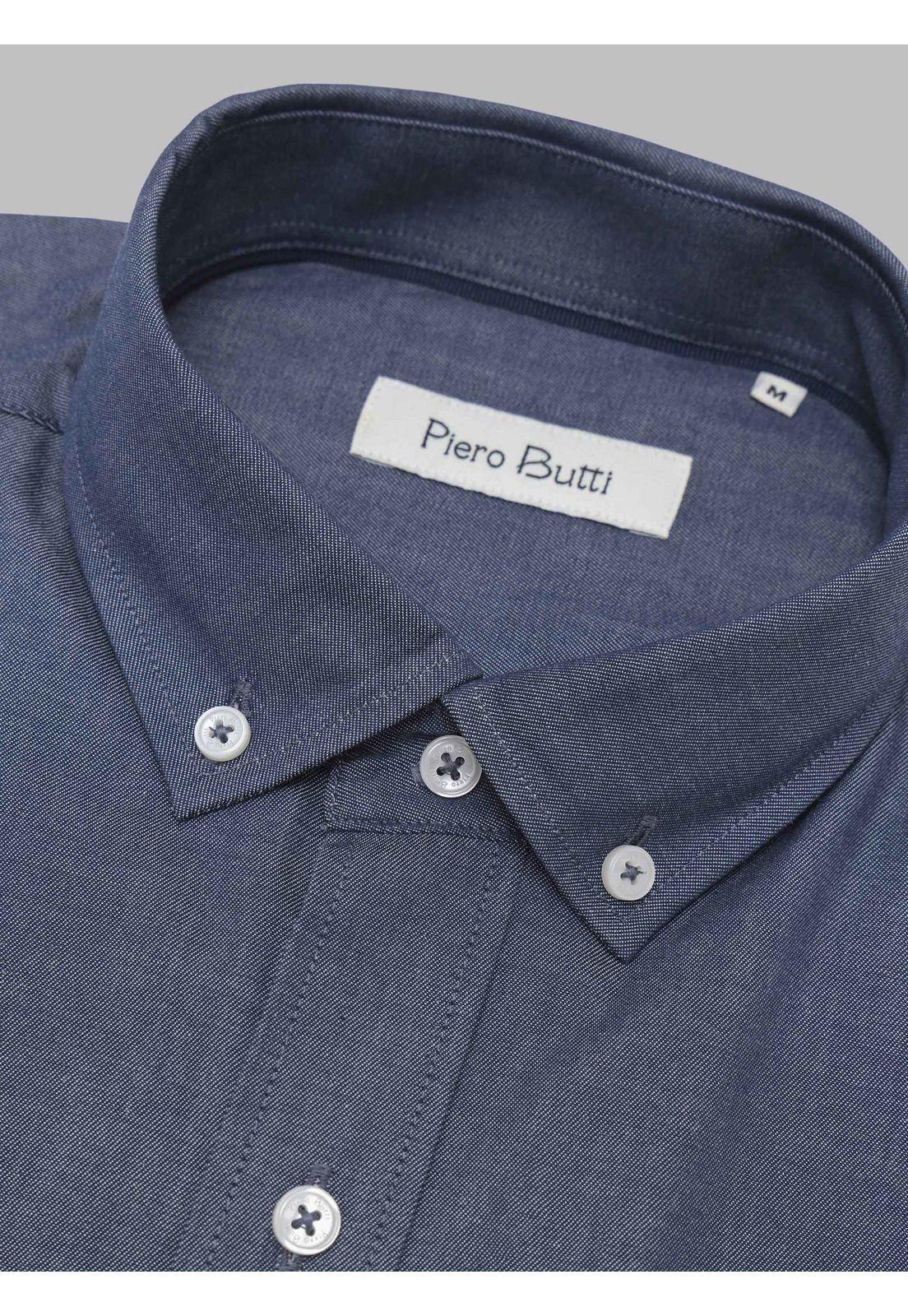 Camisa Denim Tailored Fit Azul marino Piero Butti PBCIF08NB-4