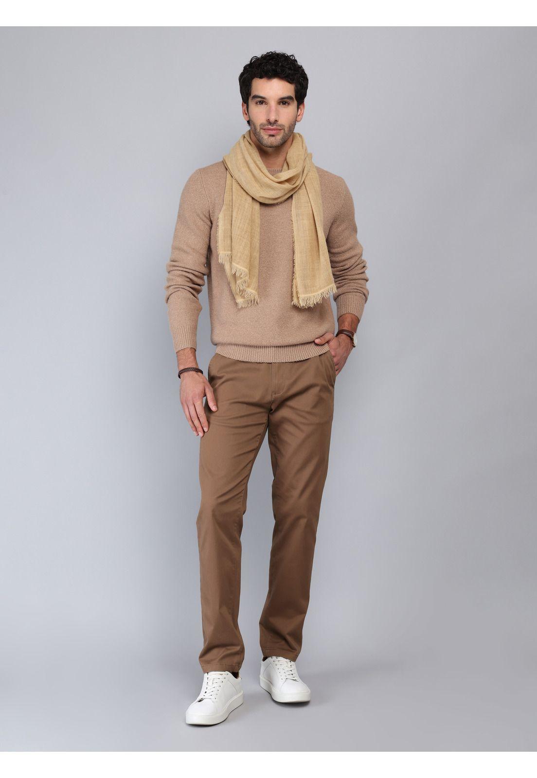 Pantalón Chino Spandex Regular Fit Café Piero Butti PBCIB11CA-3