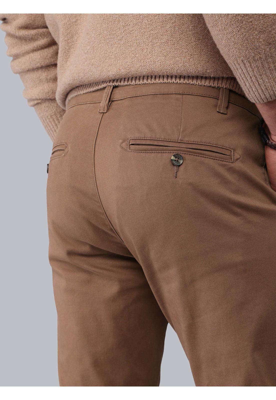 Pantalón Chino Spandex Regular Fit Café Piero Butti PBCIB11CA-4