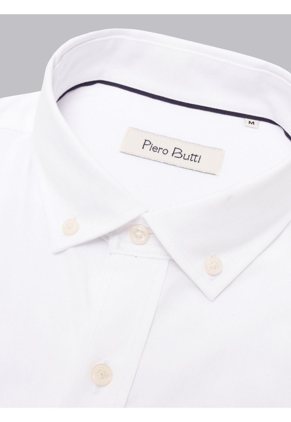 Camisa Texturada Tailored Fit Blanco Piero Butti PBCIF04BL-4