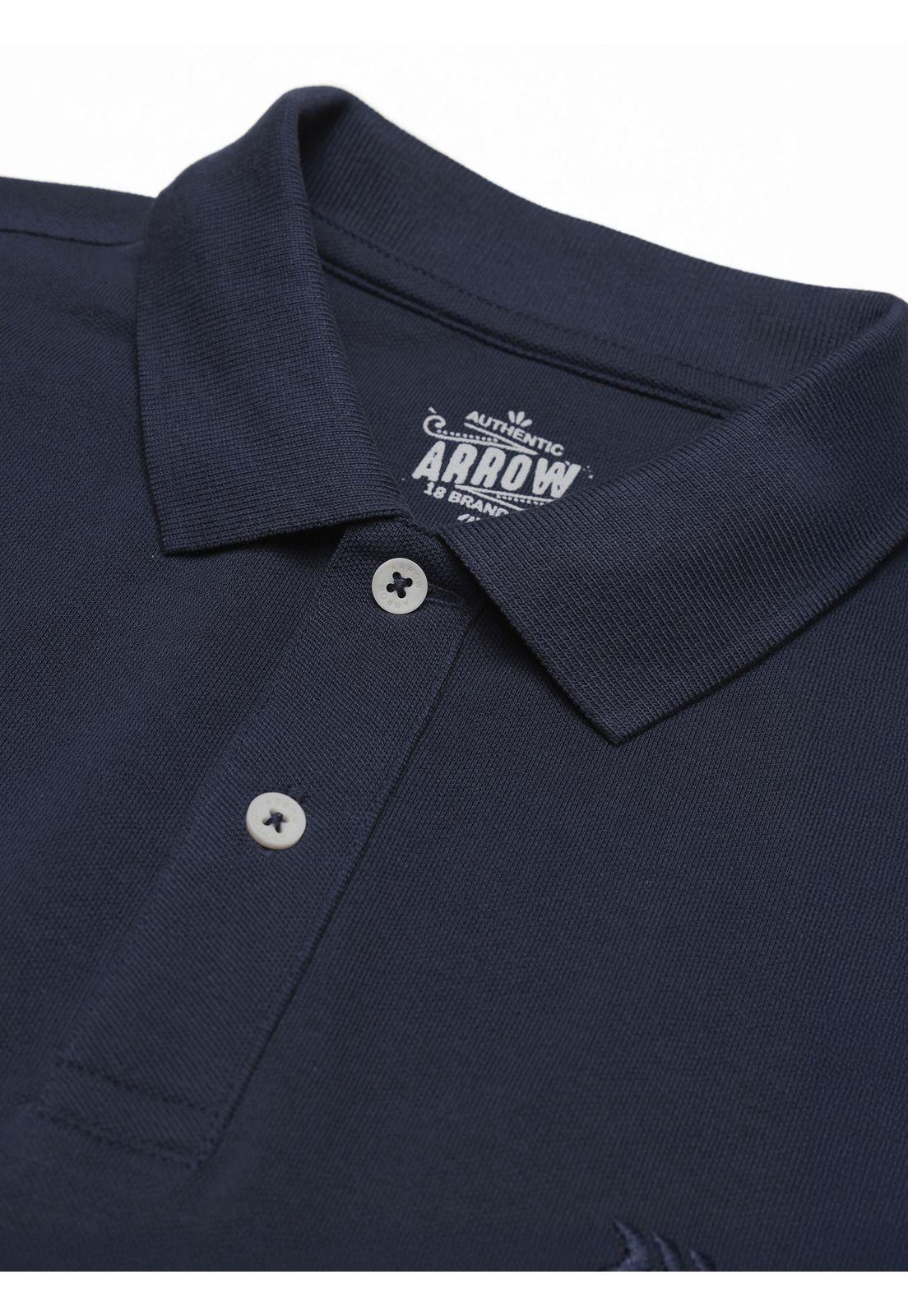 Polera Pique Regular Fit Azul Arrow PO34030AZ-4