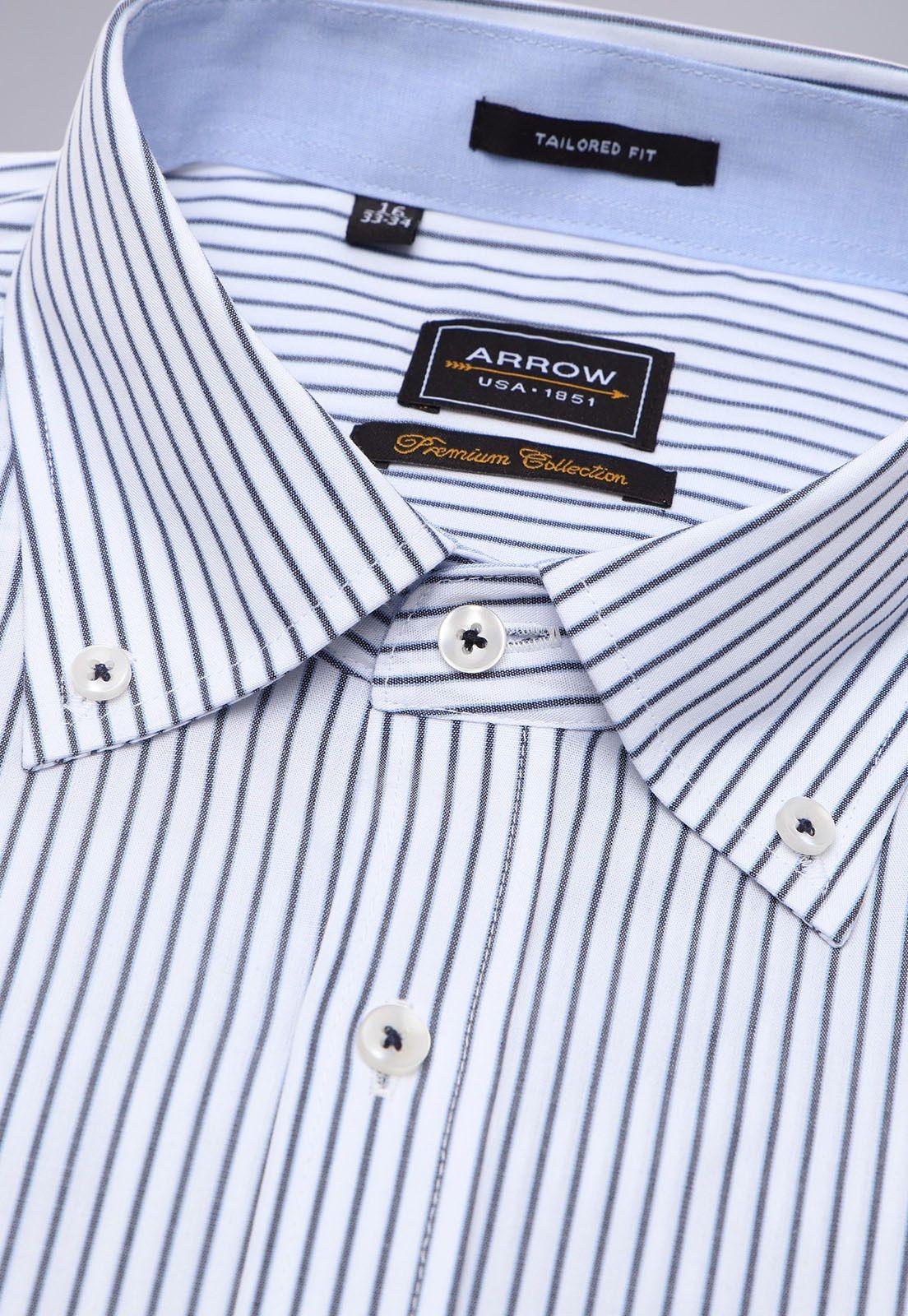 Camisa Hombre Arrow Formal a Rayas Tailored Fit-1