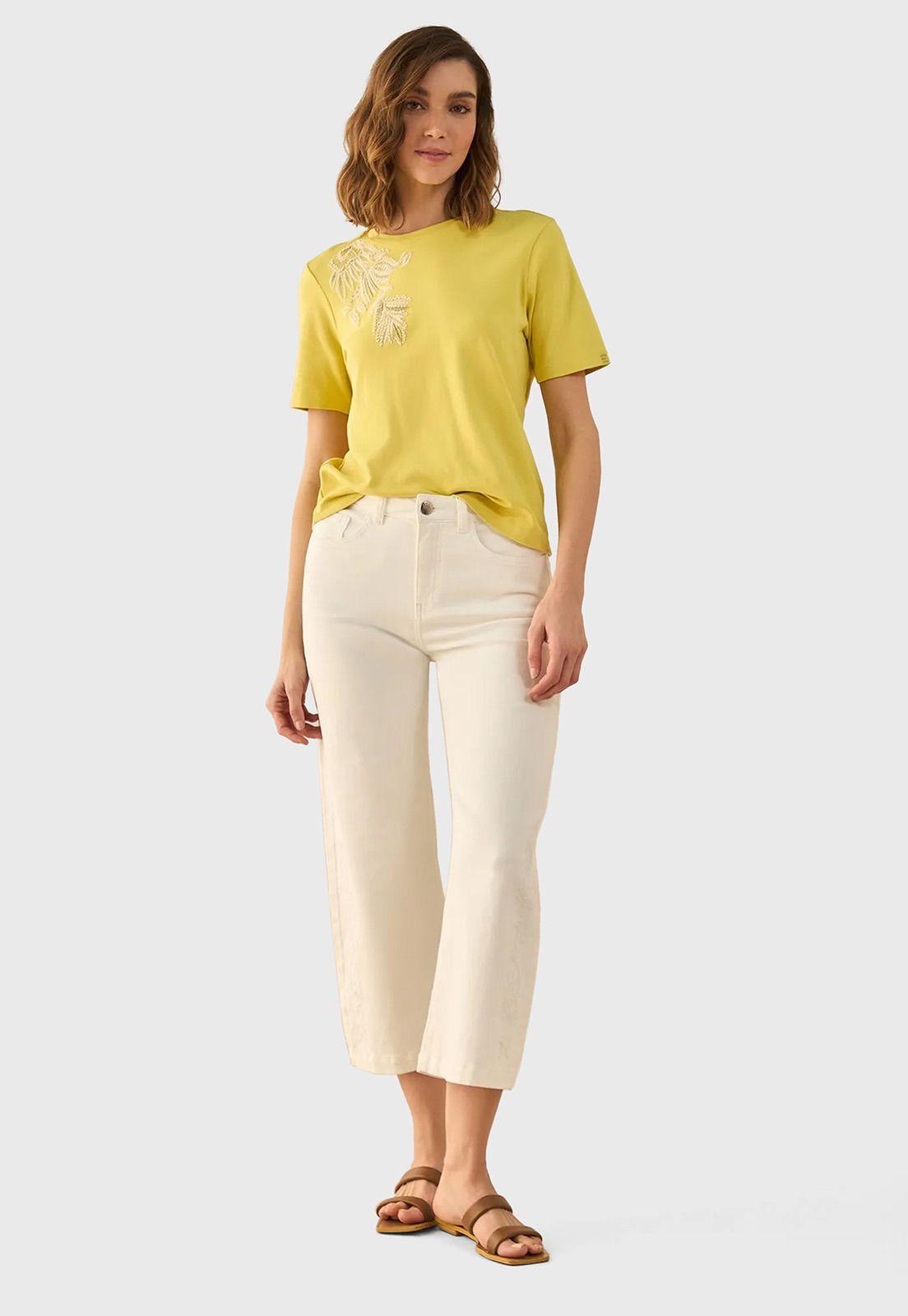 Jeans Capri con bordados Mujer Esprit 671G009-0