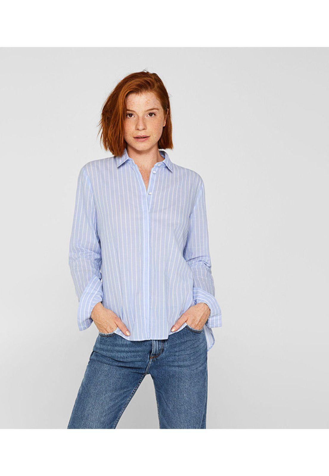 Camisa a rayas en 100% algodón-0