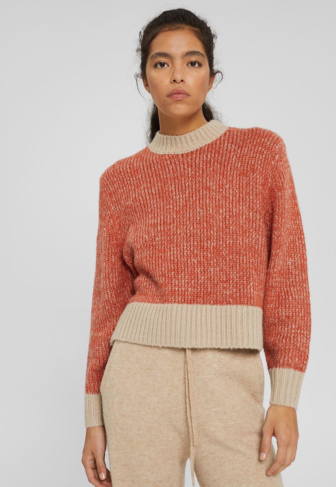 Sweater Mujer Esprit Naranja-0