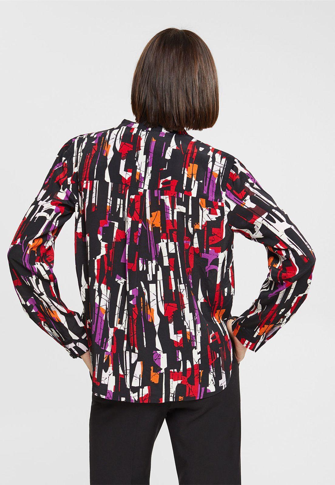Blusa Manga Larga Estampada Mujer Esprit-1