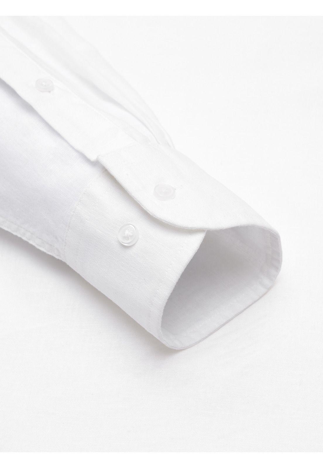 Camisa Lino Algodón Regular Fit Blanco Arrow CM34051BL-6
