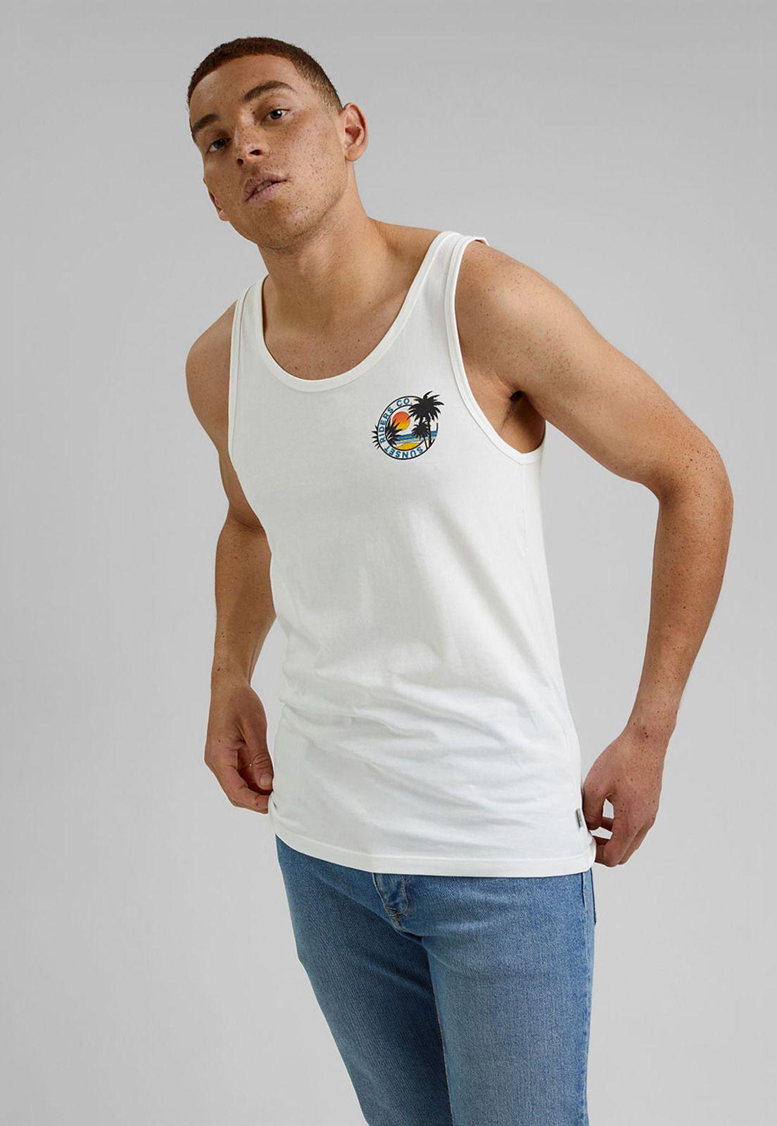 Polera Hombre Sin Mangas Con Estampado Esprit-4