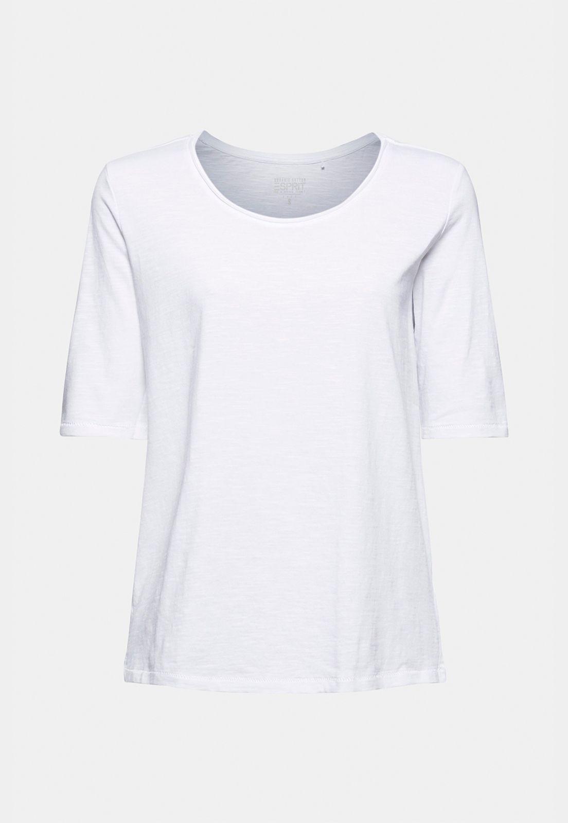Polera Mujer Manga Corta Lisa Esprit Verde oscuro-3