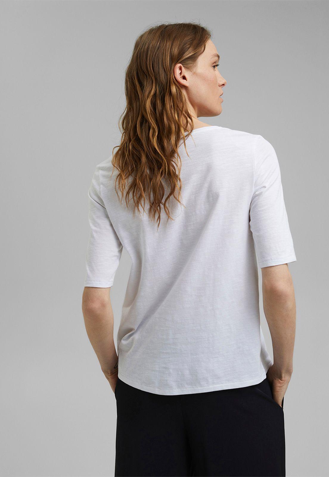 Polera Mujer Manga Corta Lisa Esprit Verde oscuro-1