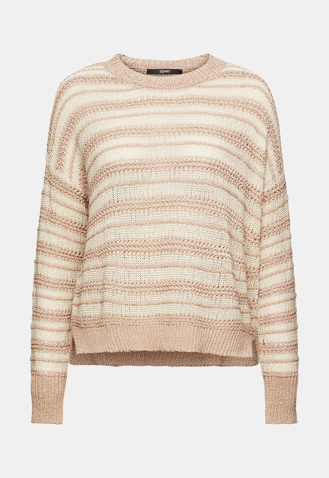 Sweater Calado Mezcla De Hilo Mujer Esprit-3