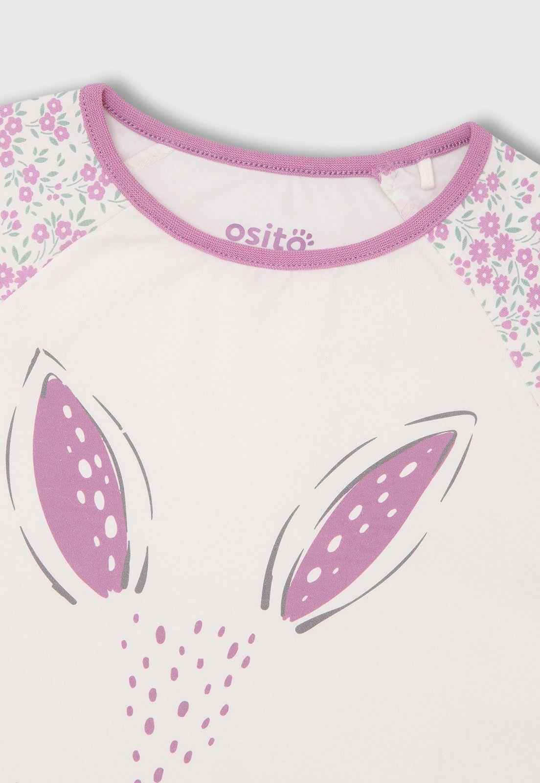 Pijama Manga Larga Niña Osito OPJA689EC-2