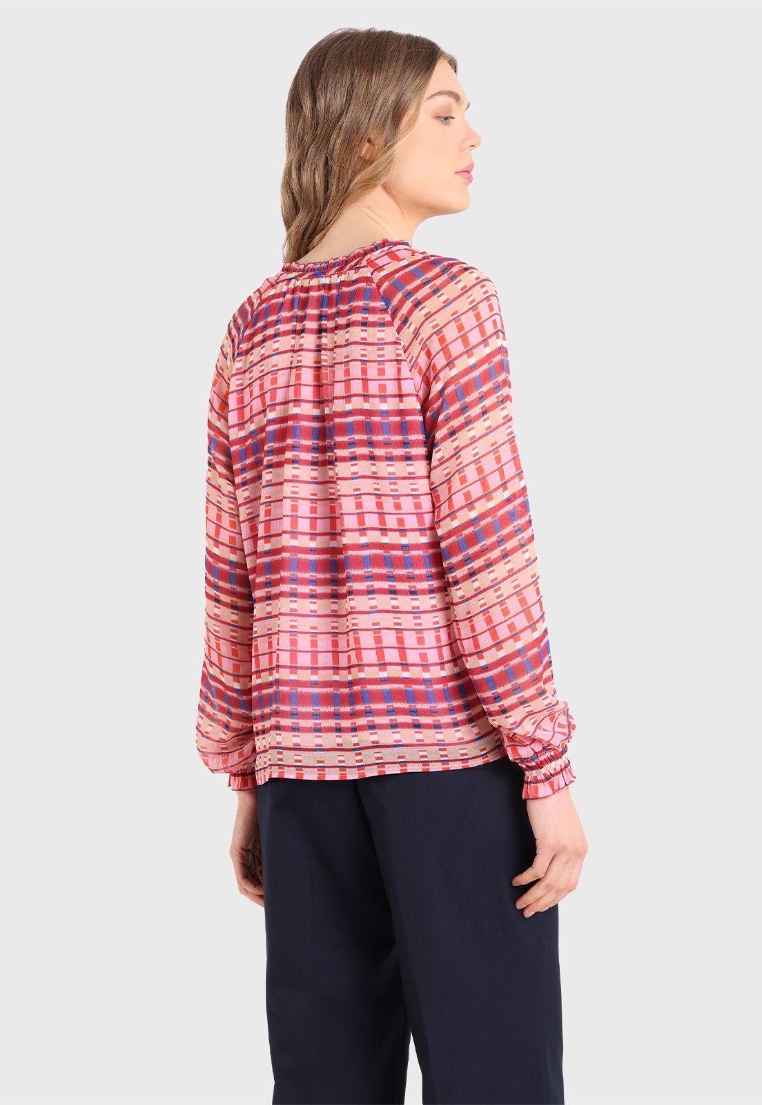 Blusa Manga Larga Escote V y Puños Mujer Esprit-1